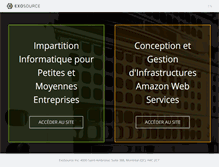 Tablet Screenshot of exosource.com